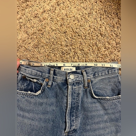 Agolde Riley High Rise Straight Crop Jeans - Picture 8 of 10